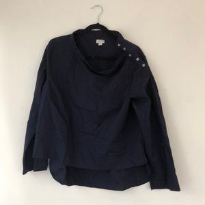 J Crew Navy Blouse